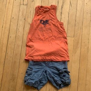 Boys summer tank and shorts